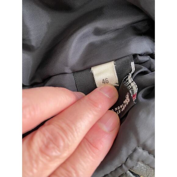 San Diego Leather Factory Men's 46 Black Leather Insulated Bomber Flight Jacket - Picture 9 of 11